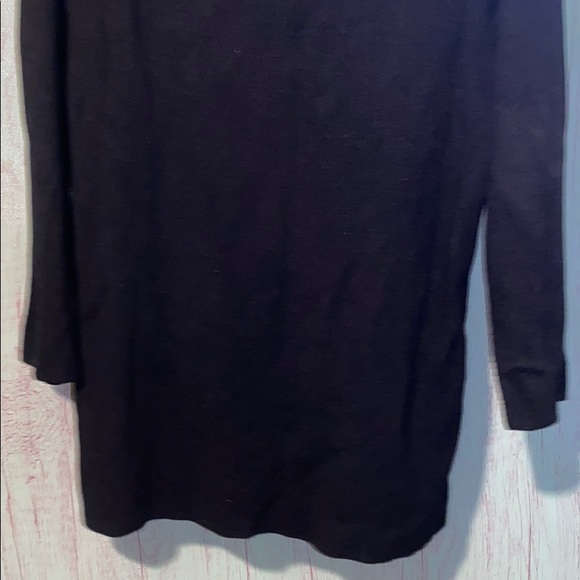 Roz & Ali black zippered shoulders sweater medium - Picture 2 of 5